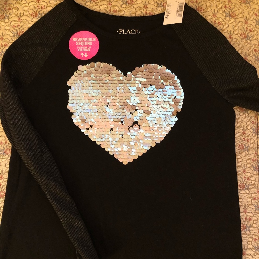 Children’s Place sequin top.